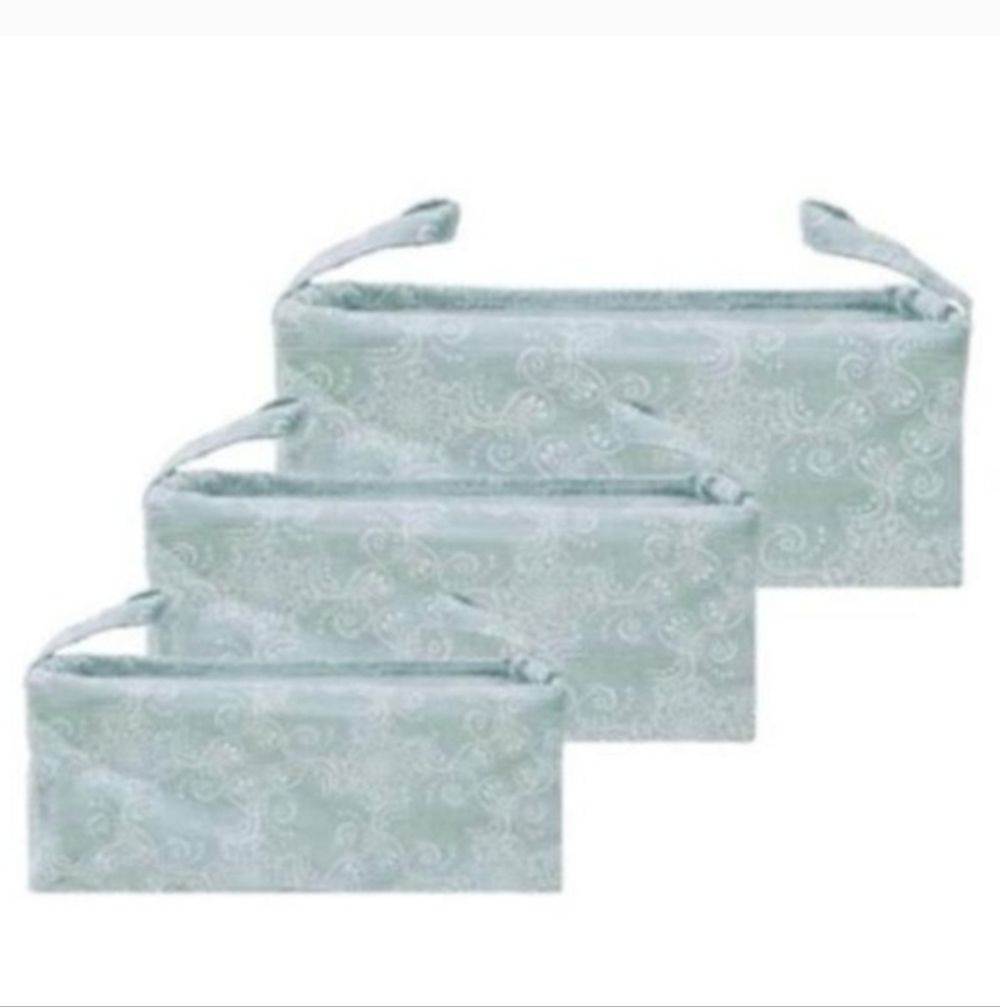Set of Three Paisley Print Organizers